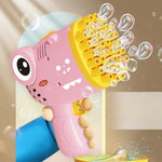 Load image into Gallery viewer, Pistolet à bulles dinosaure 40 trous lumineux - Bubblo™
