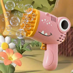 Load image into Gallery viewer, Pistolet à bulles dinosaure 40 trous lumineux - Bubblo™
