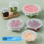 Load image into Gallery viewer, Couvercle de conservation extensible en silicone rond-Lot de 6
